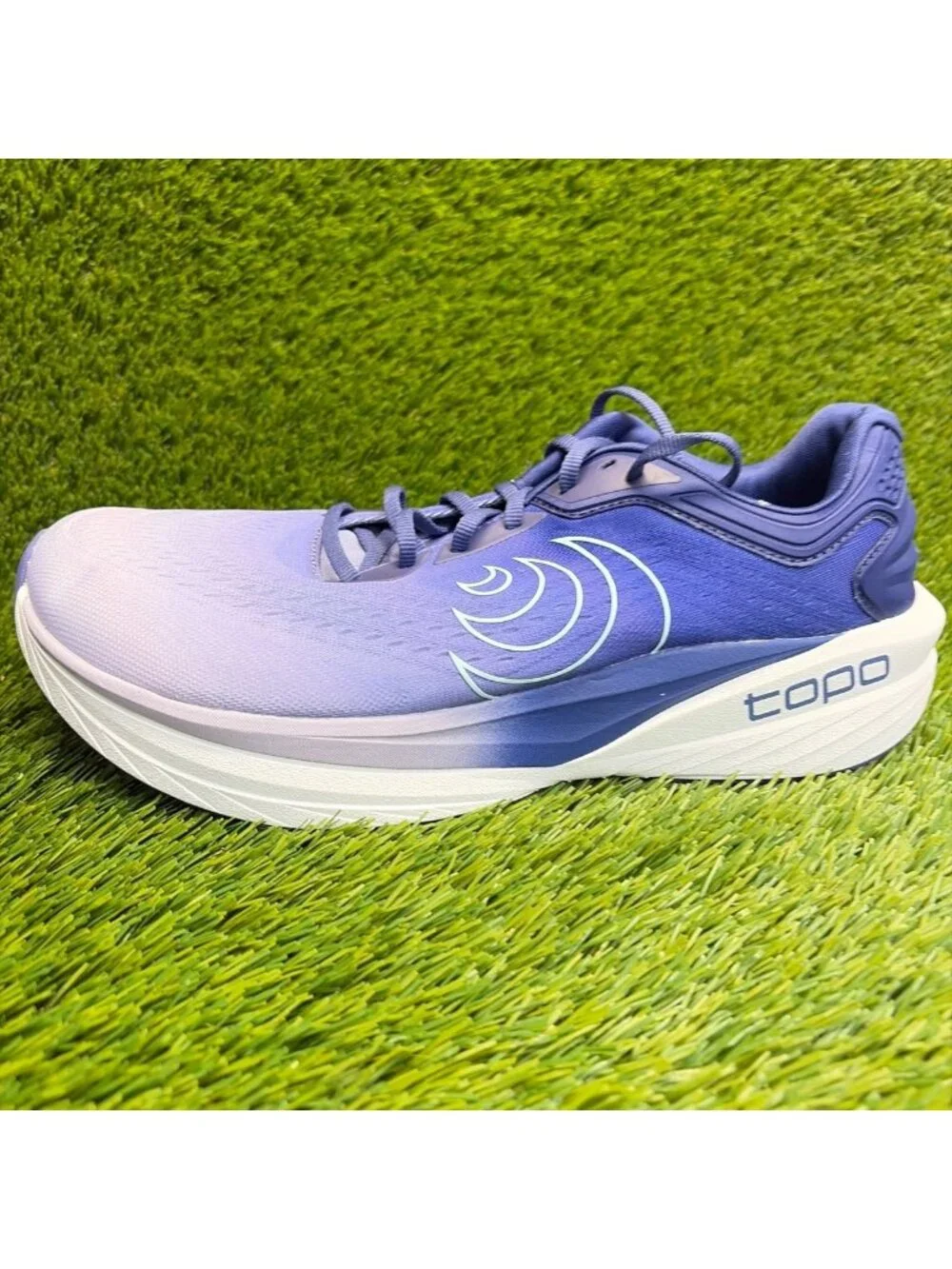 Topo Phantom 4 Womens Size 12 Purple Blue White Athletic Running Shoes Sneakers